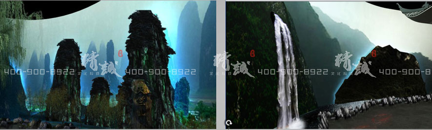 旅游行業(yè)展廳設計效果圖