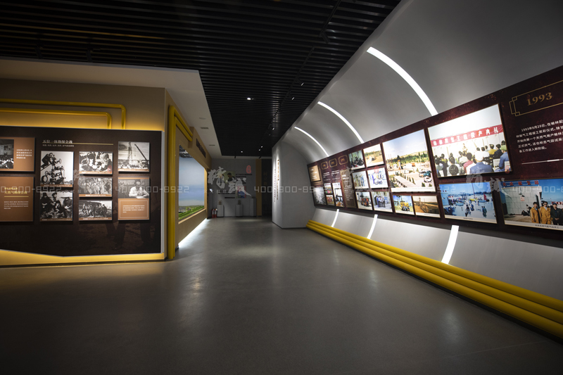 油田展館設(shè)計施工|陜參一井展覽館案例