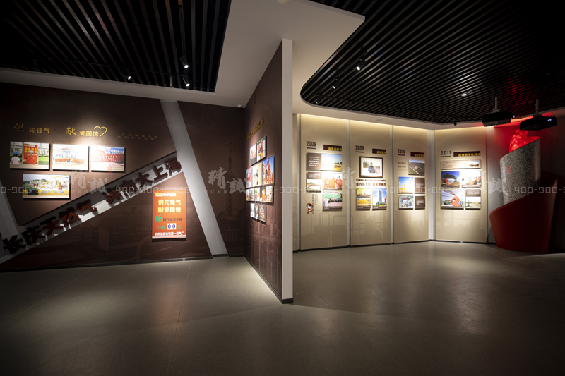 油田展館設(shè)計施工|陜參一井展覽館案例