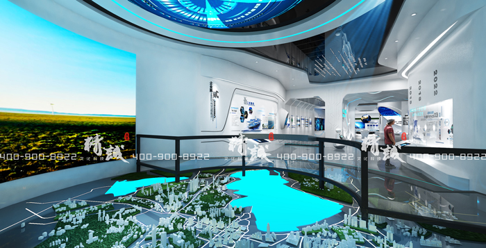 展廳中的數(shù)字沙盤有哪些作用？