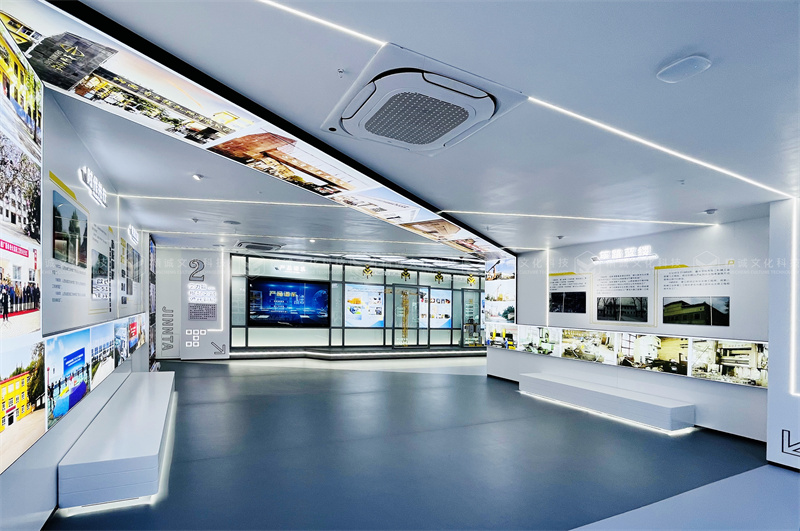 建筑企業(yè)展廳設計-山西省工程機械有限公司企業(yè)展廳