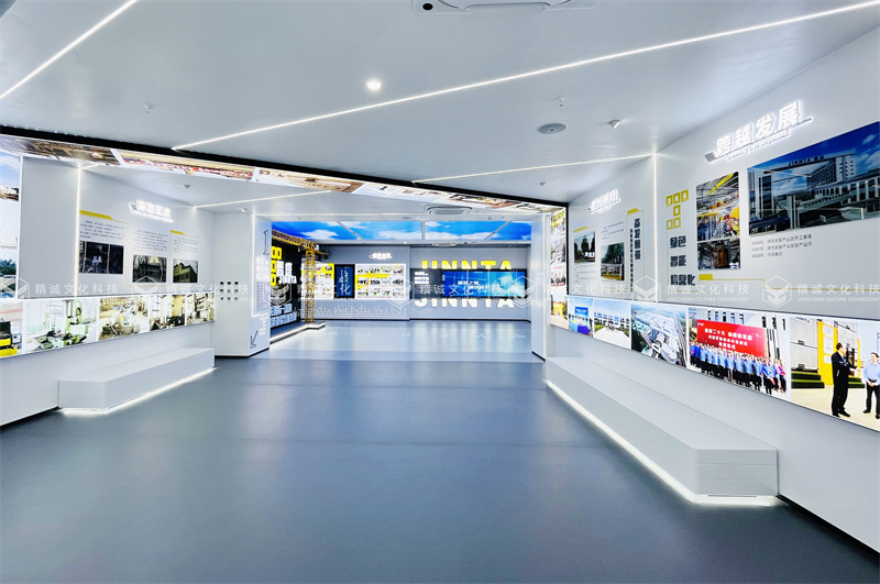 建筑企業(yè)展廳設計-山西省工程機械有限公司企業(yè)展廳