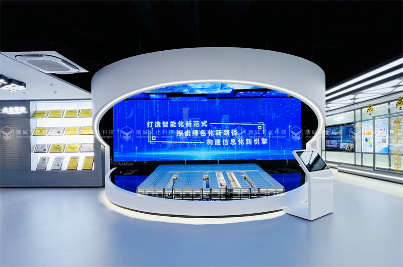 建筑企業(yè)展廳設計-山西省工程機械有限公司企業(yè)展廳